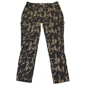 Anatomie Kate Cargo Skinny Slim Pant Size L Camo Travel Stretch Pockets Commute
